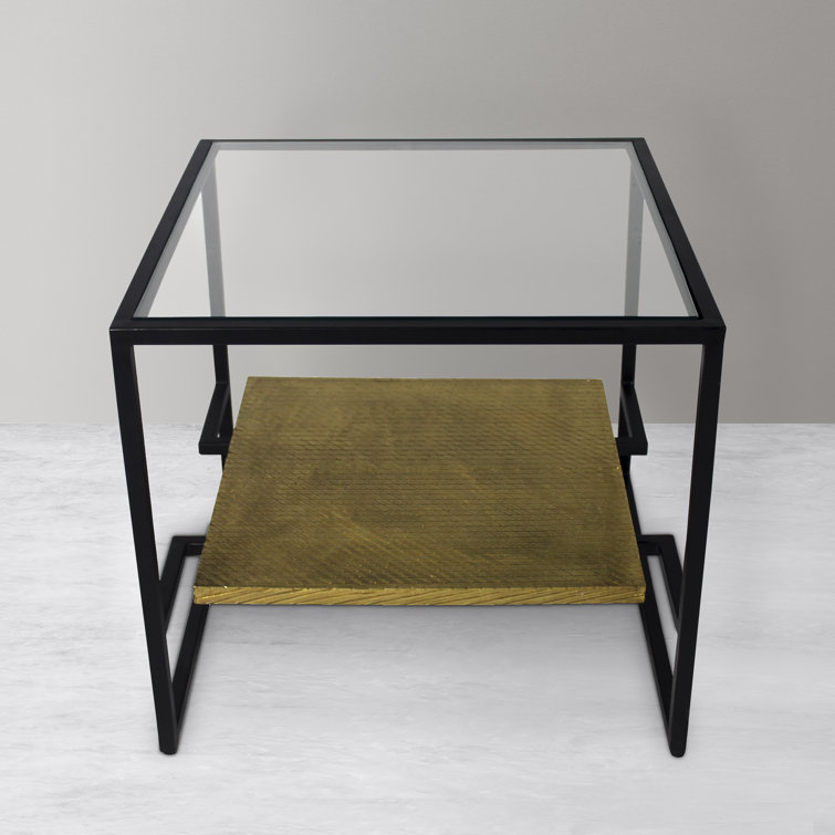 17 Stories Glass Sled End Table Wayfair Canada